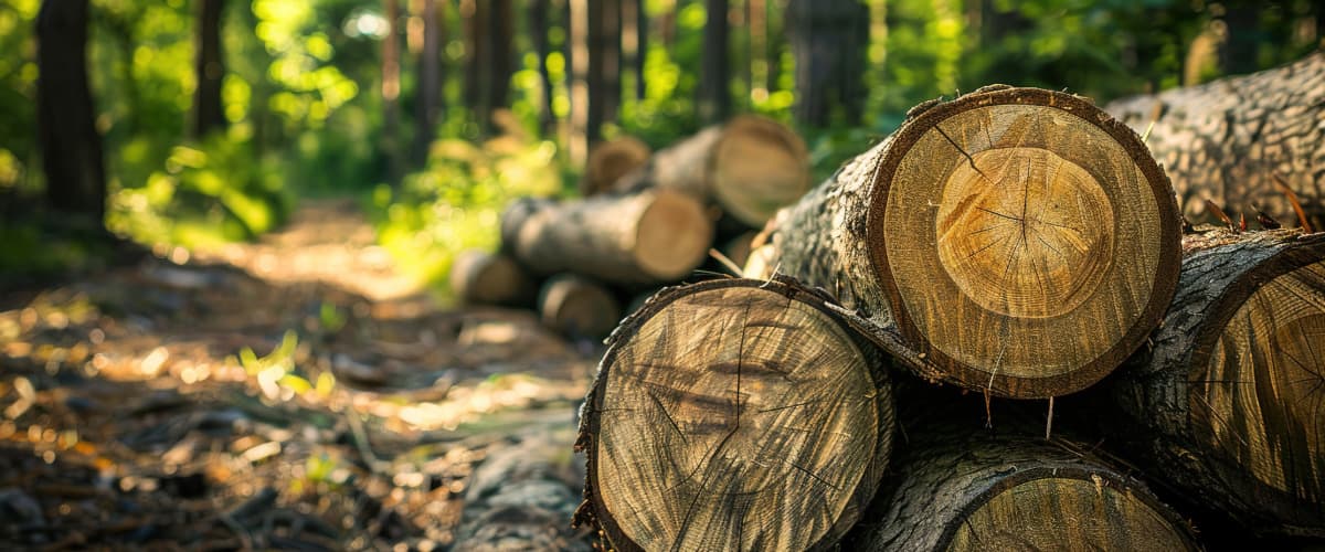 timber harvesting in woods for timber stand improvement